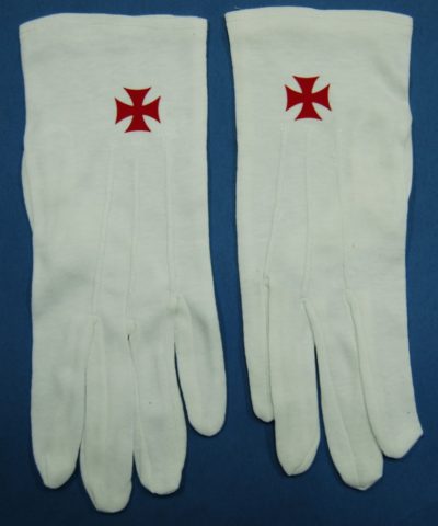 CASAMASONICA  GU-901-T GUANTES Algodon Blancos